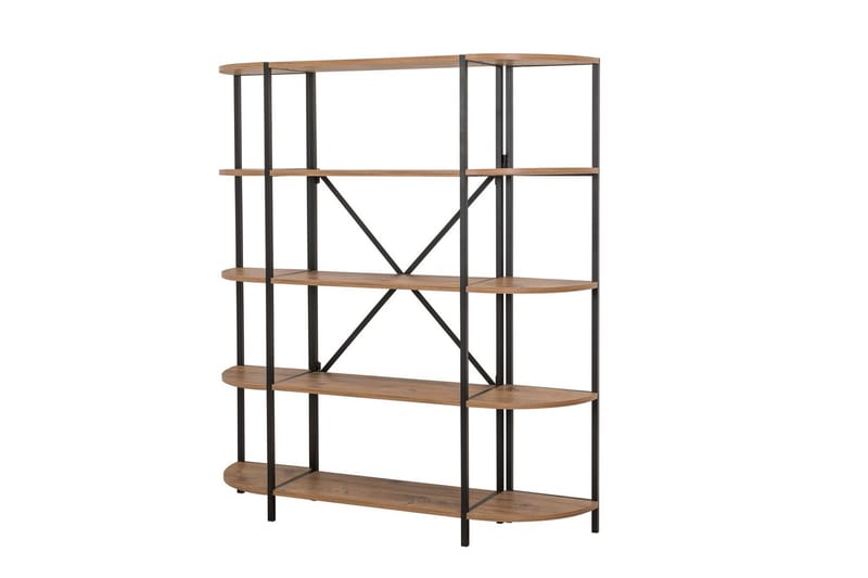 Mamni Bokhylle 139 cm - Brun/Svart - Oppbevaring - Hyller - Bokhylle