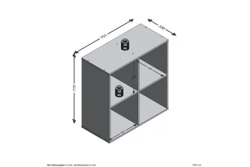 Mega Hylle 70 cm - Hvit - Oppbevaring - Hyller - Bokhylle