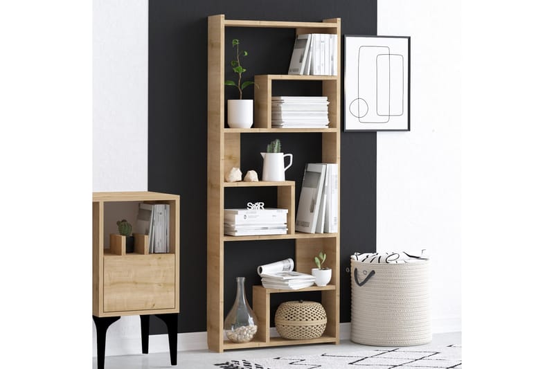 Megg Bokhylle 60x15 cm Brun - Hanah Home - Oppbevaring - Hyller - Bokhylle