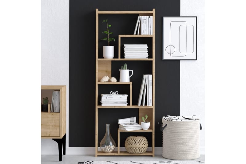 Megg Bokhylle 60x15 cm Brun - Hanah Home - Oppbevaring - Hyller - Bokhylle