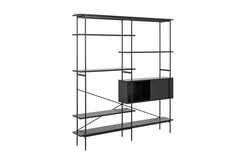 Mehoopany Bokhylle 27x172 cm - Svart - Oppbevaring - Hyller - Bokhylle