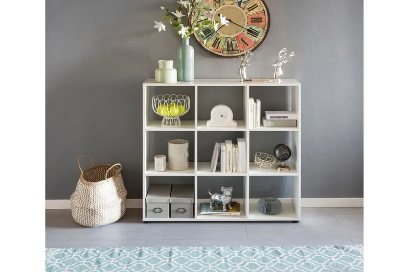 Milahn Bokhylle 108x29 cm - Hvit - Oppbevaring - Hyller - Bokhylle