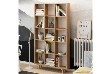 Mod Bokhylle 100 cm i Eik - Brun - Oppbevaring - Hyller - Bokhylle