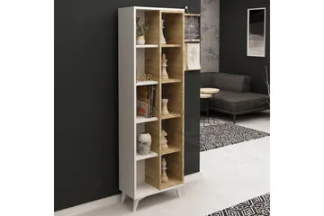 Mod Bokhylle 50 cm i Eik - Hvit - Oppbevaring - Hyller - Bokhylle