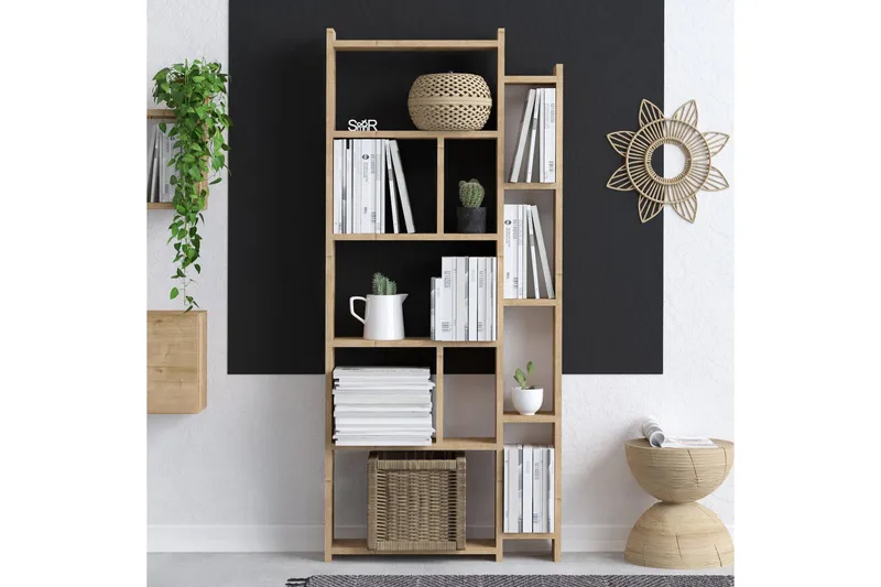 Momo Bokhylle 65x15 cm Brun - Hanah Home - Oppbevaring - Hyller - Bokhylle