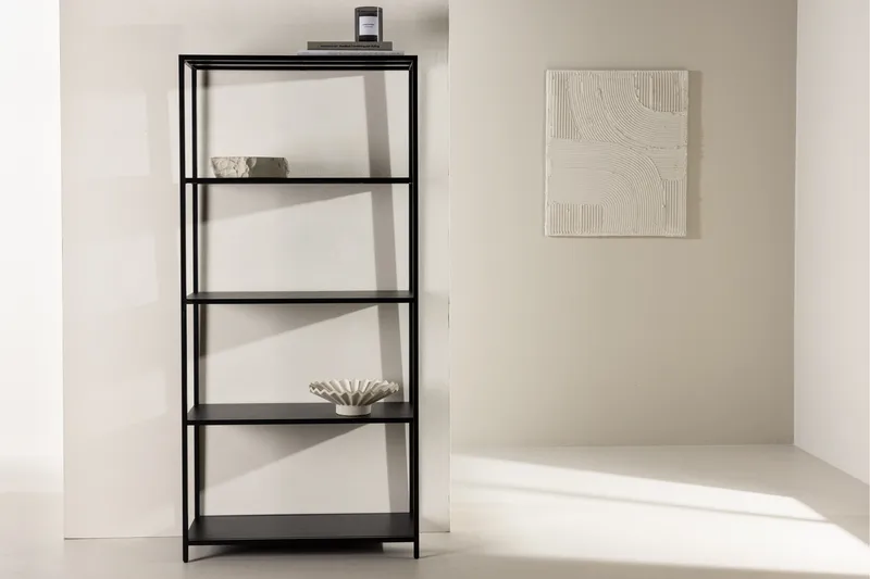 Montevideo bokhylle 70x30 cm svart - Oppbevaring - Hyller - Bokhylle