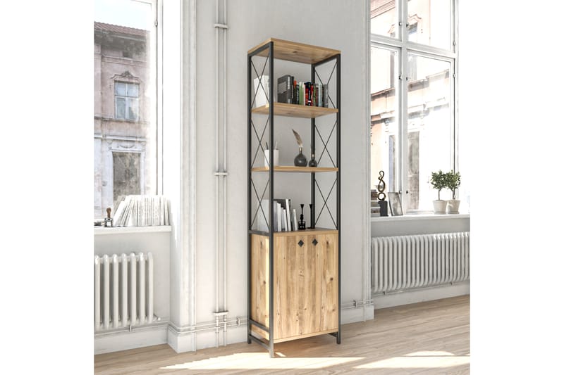 Muniesa Bokhylle 49x30 cm 3 Hyller - Natur - Oppbevaring - Hyller - Bokhylle