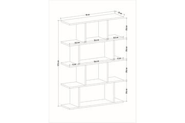 Nachusa bokhylle 90x25 cm - Oppbevaring - Hyller - Bokhylle