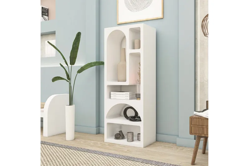 Najrana Bokhylle 60 cm - Hvit - Oppbevaring - Hyller - Bokhylle