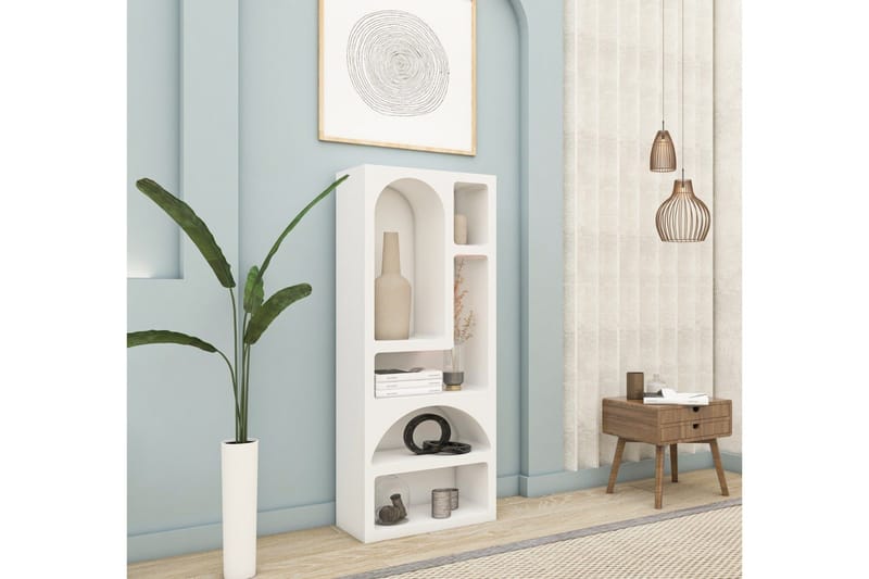 Najrana Bokhylle 60 cm - Hvit - Oppbevaring - Hyller - Bokhylle