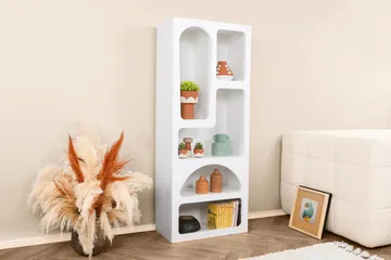 Najrana Bokhylle 60 cm i Malt Tre - Hvit - Oppbevaring - Hyller - Bokhylle