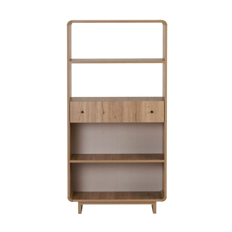 Bokhylle Nordure Senza (78 x 153 x 34 cm) Eik - Eik - Oppbevaring - Hyller - Bokhylle