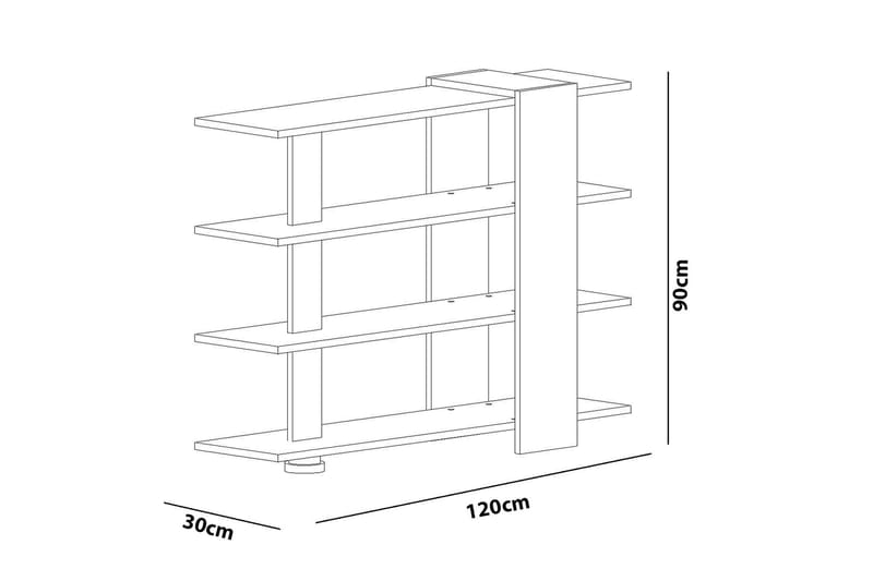 Nurtane Bokhylle - Oppbevaring - Hyller - Bokhylle