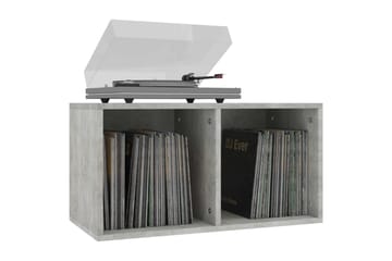 Oppbevaringsboks LP betonggrå 71x34x36 cm sponplate - Grå - Oppbevaring - Hyller - Bokhylle