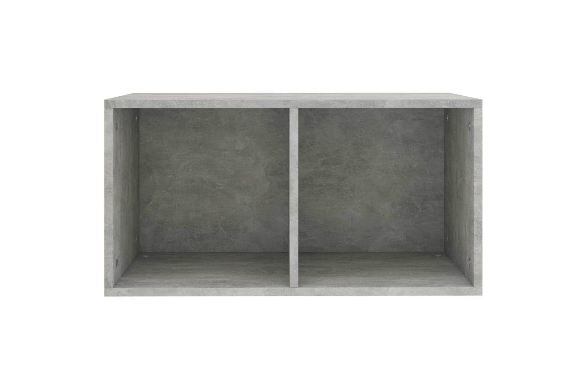 Oppbevaringsboks LP betonggrå 71x34x36 cm sponplate - Grå - Oppbevaring - Hyller - Bokhylle