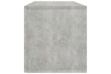 Oppbevaringsboks LP betonggrå 71x34x36 cm sponplate - Grå - Oppbevaring - Hyller - Bokhylle
