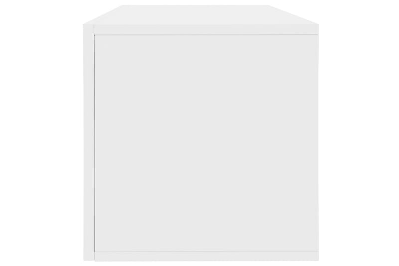 Oppbevaringsboks LP høyglans hvit 71x34x36 cm sponplate - Hvit - Oppbevaring - Hyller - Bokhylle