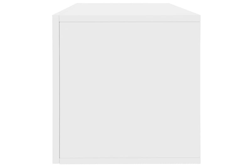 Oppbevaringsboks LP høyglans hvit 71x34x36 cm sponplate - Hvit - Bokhylle