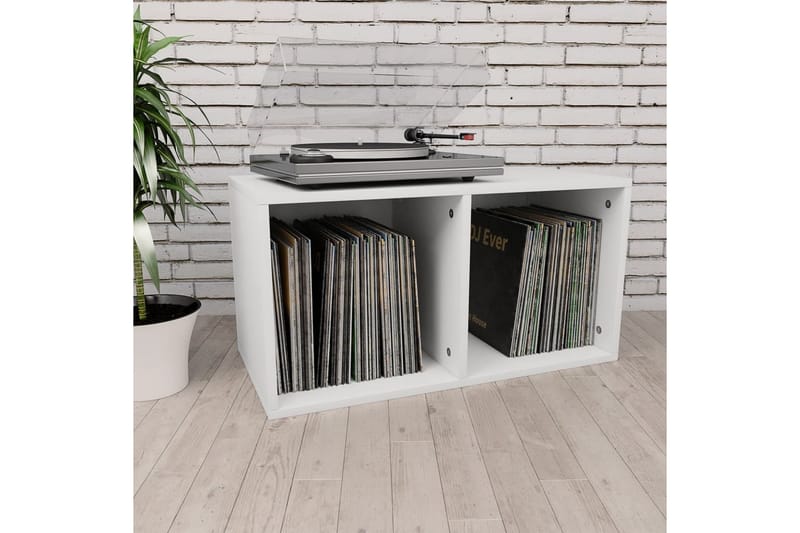 Oppbevaringsboks LP hvit 71x34x36 cm sponplate - Hvit - Oppbevaring - Hyller - Bokhylle