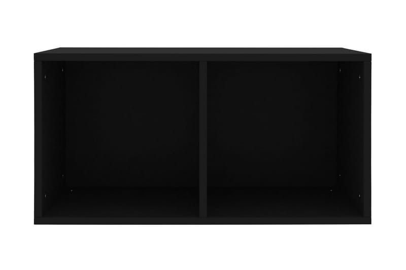 Oppbevaringsboks LP svart 71x34x36 cm sponplate - Svart - Oppbevaring - Hyller - Bokhylle
