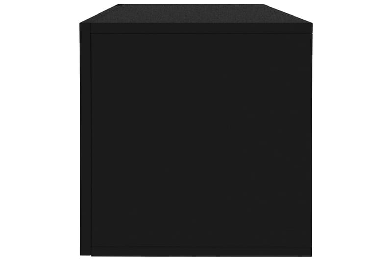 Oppbevaringsboks LP svart 71x34x36 cm sponplate - Svart - Oppbevaring - Hyller - Bokhylle