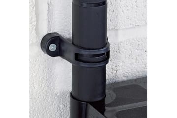 Oppbevaringshylle 4 nivåer svart 61x30,5x130 cm plast - Svart - Oppbevaring - Hyller - Bokhylle