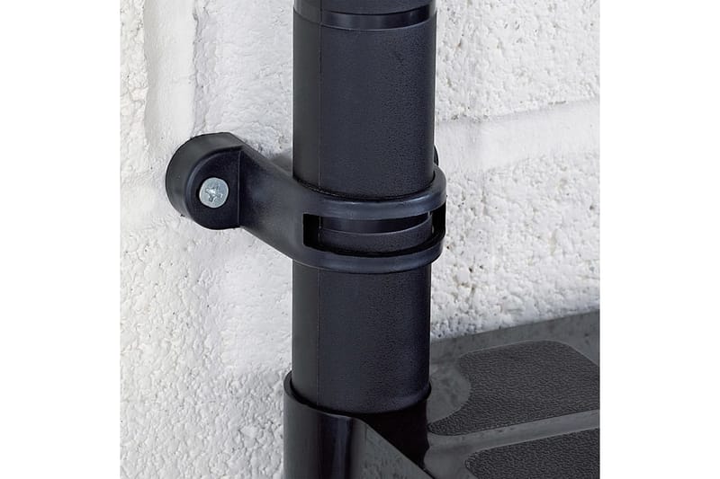 Oppbevaringshylle 4 nivåer svart 61x30,5x130 cm plast - Svart - Oppbevaring - Hyller - Bokhylle