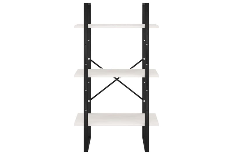 Oppbevaringshylle 60x30x105 cm heltre furu hvit - Hvit - Oppbevaring - Hyller - Bokhylle