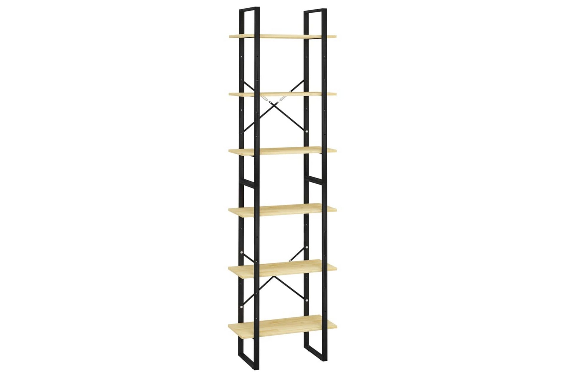 Oppbevaringshylle 60x30x210 cm heltre furu - Brun - Oppbevaring - Hyller - Bokhylle