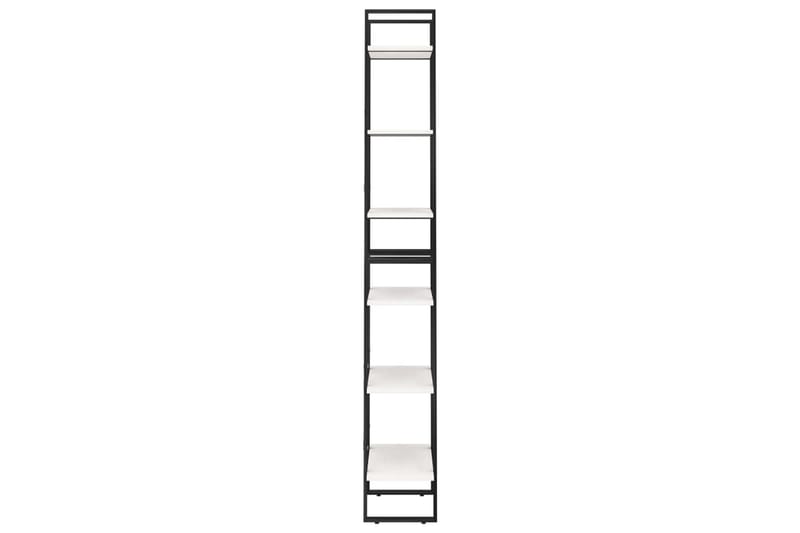 Oppbevaringshylle 60x30x210 cm heltre furu hvit - Hvit - Oppbevaring - Hyller - Bokhylle