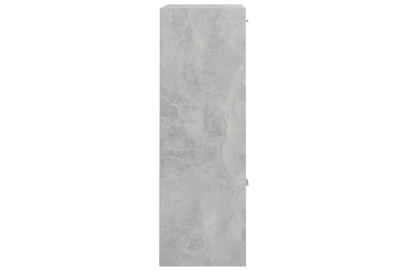 Oppbevaringsskap betonggrå 60x29,5x90 cm sponplate - Grå - Oppbevaring - Hyller - Bokhylle