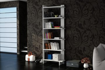 Ordelle Bokhylle 47 cm i Malt Tre - Hvit - Oppbevaring - Hyller - Bokhylle