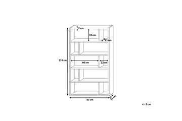 ORILLA Hylle 83 cm - Hvit - Oppbevaring - Hyller - Bokhylle