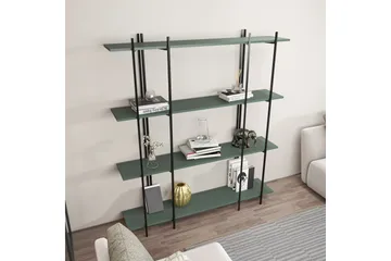 Painesville Bokhylle 160 cm - Svart/Green - Oppbevaring - Hyller - Bokhylle