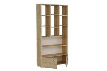 Penguen Bokhylle 93,6x29,6 cm Brun - Hanah Home - Oppbevaring - Hyller - Bokhylle