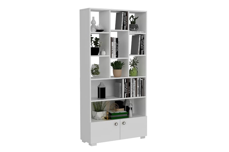 Penguen Bokhylle 93,6x29,6 cm Hvit - Hanah Home - Oppbevaring - Hyller - Bokhylle