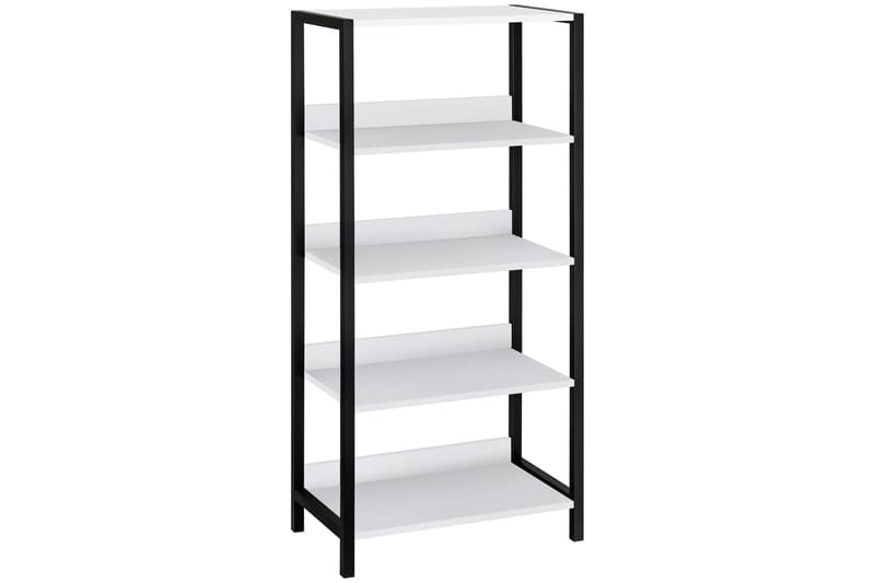 Plattpark Bokhylle 35x60 cm - Hvit/Svart - Oppbevaring - Hyller - Bokhylle