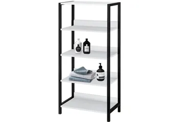 Plattpark Bokhylle 35x60 cm - Hvit/Svart - Oppbevaring - Hyller - Bokhylle