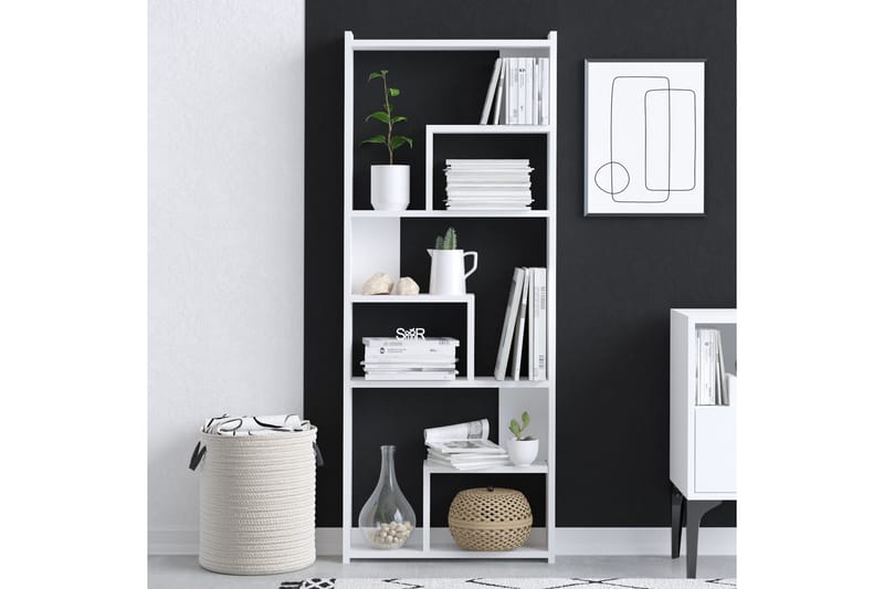 Prins Bokhylle 60x15 cm Hvit - Hanah Home - Oppbevaring - Hyller - Bokhylle