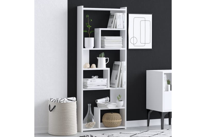 Prins Bokhylle 60x15 cm Hvit - Hanah Home - Oppbevaring - Hyller - Bokhylle