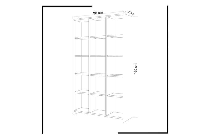 Puntoz Bokhylle Høy - Oppbevaring - Hyller - Bokhylle
