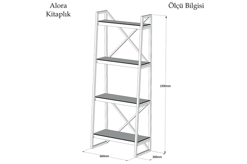 Puqa Design Bokhylle - Brun - Oppbevaring - Hyller - Bokhylle