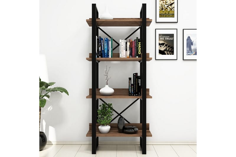 Puqa Design Bokhylle - Mørkebrun - Oppbevaring - Hyller - Bokhylle