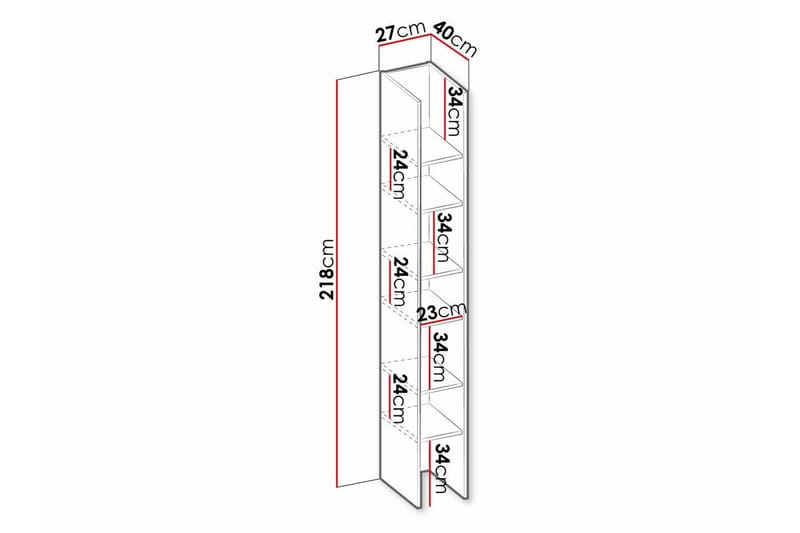 Rathmore Bokhylla 27x40 cm NO_BRAND Light wood - Oppbevaring - Hyller - Bokhylle