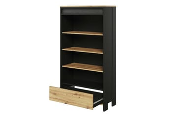 Rathmore Bokhylle 72 cm i Eik - Sort - Oppbevaring - Hyller - Bokhylle