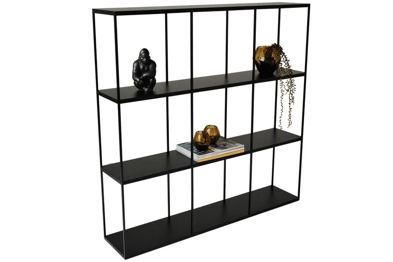 Recard Vegghylle 25 cm - Svart - Oppbevaring - Hyller - Bokhylle