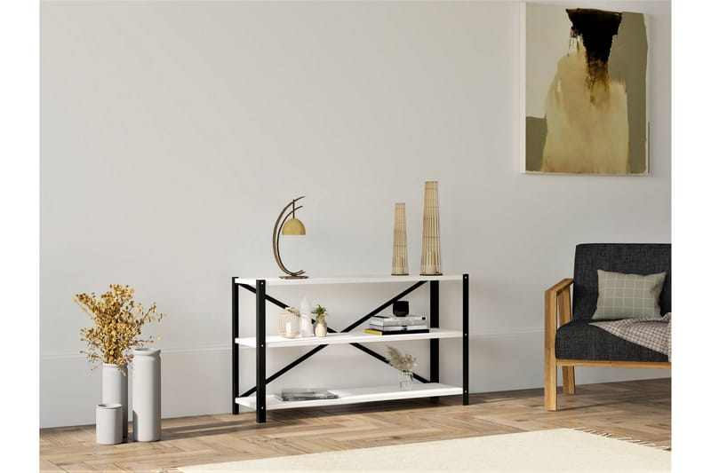 Rinorea Bokhylle 103x60 cm - Hvit - Oppbevaring - Hyller - Bokhylle