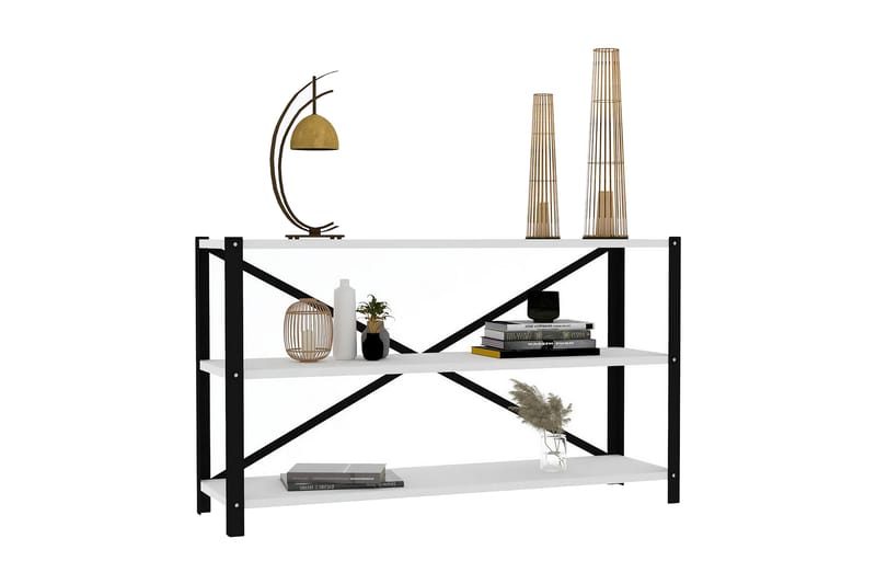 Rinorea Bokhylle 103x60 cm - Hvit - Oppbevaring - Hyller - Bokhylle