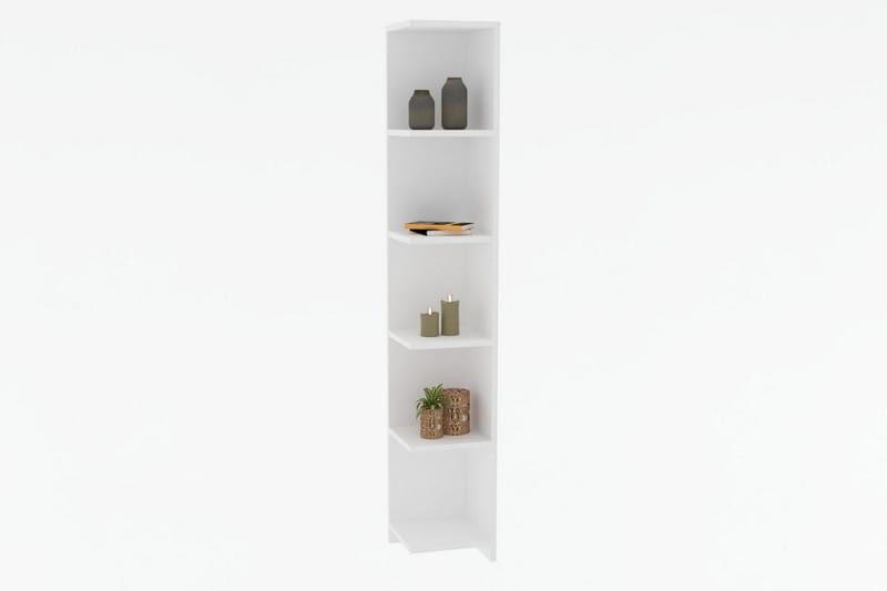 Rinorea Bokhylle 25x160 cm - Hvit - Oppbevaring - Hyller - Bokhylle