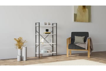 Rinorea Bokhylle 60x100 cm - Hvit - Oppbevaring - Hyller - Bokhylle